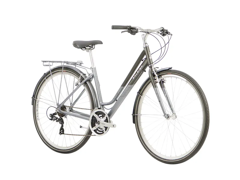 Raleigh Pioneer Lowstep Womens Hybrid Bike 2024 in Grey-1